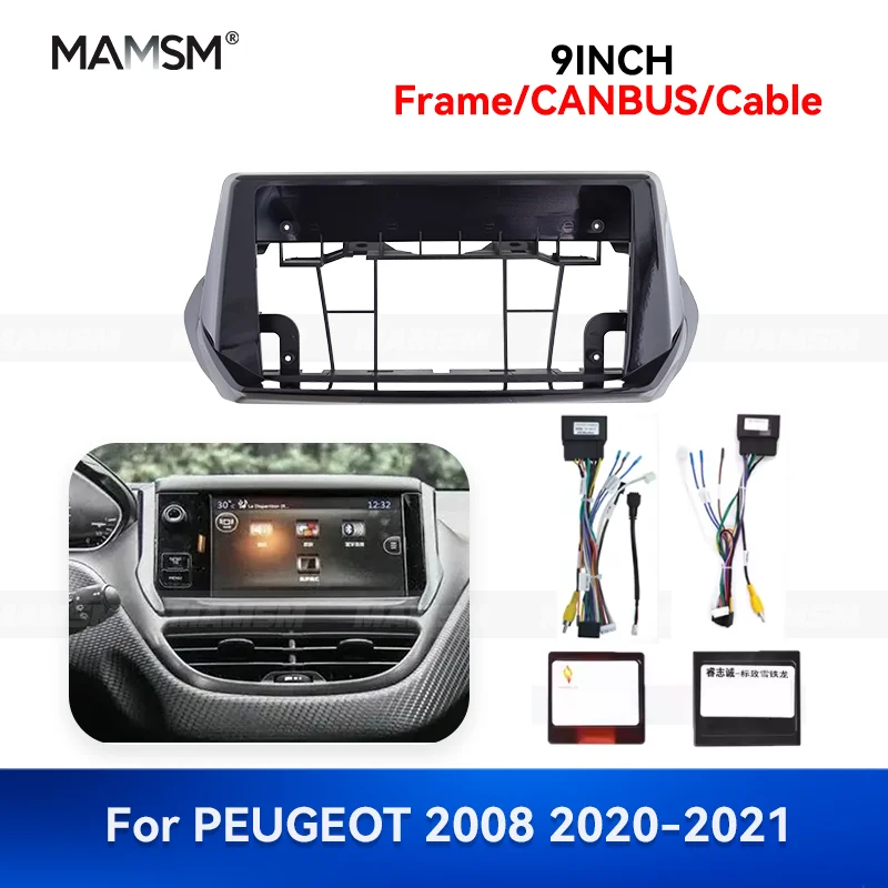 MAMSM 9 inch For PEUGEOT 2008 2020-2021 Android Car Radio Fascia Stereo Frame MP4 GPS Multimedia Wiring Harness Canbus Box
MAMSM 9 inch For PEUGEOT 2008 2020-2021 Android Car Radio Fascia Stereo Frame MP4 GPS Multimedia Wiring Harness Canbus Box