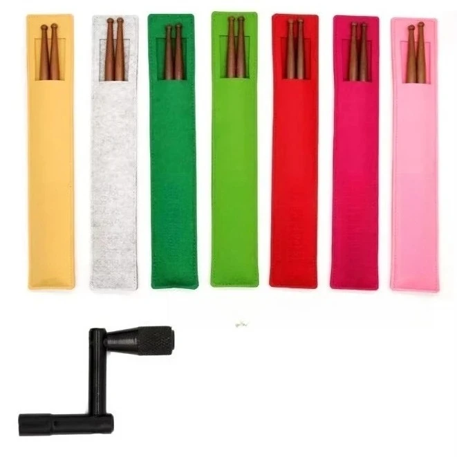 Musical Instrument Accessories, Colorful Wool Felt Drum Stick Bag + Red Diamond Drum Stick.
Musical Instrument Accessories, Colorful Wool Felt Drum Stick Bag + Red Diamond Drum Stick.