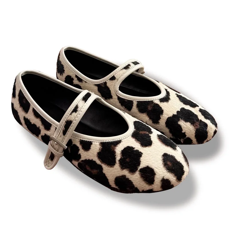 High Quality Flat Nude Shoes Soft Genuine Leather Mary Janes Leopard Print Elegant Ballet Shoes Women Genuine Leather Sole Flat
High Quality Flat Nude Shoes Soft Genuine Leather Mary Janes Leopard Print Elegant Ballet Shoes Women Genuine Leather Sole Flat