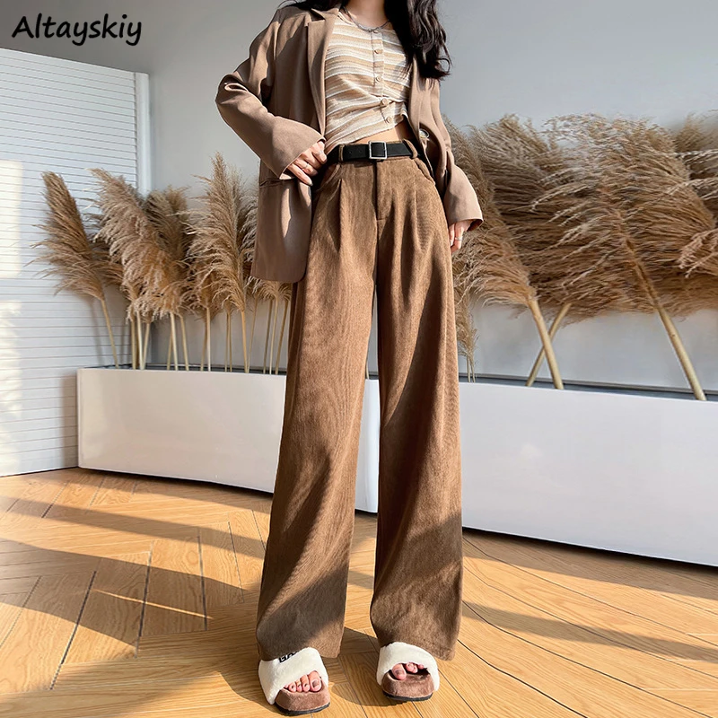 Casual Pants Women Straight High Waist Baggy Spring Korean Style Office Elegant Ladies Solid Simple All-match Stylish Leisure
Casual Pants Women Straight High Waist Baggy Spring Korean Style Office Elegant Ladies Solid Simple All-match Stylish Leisure