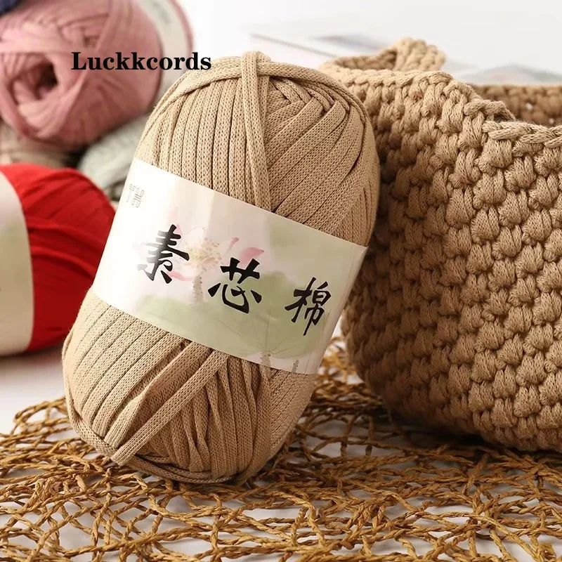 Luckkcords Cloth Strip Line Flat Wire Woolen Yarn Hand Woven Hook Bag Plain Core Cotton Flat Ribbon Coil 200g 100m
Luckkcords Cloth Strip Line Flat Wire Woolen Yarn Hand Woven Hook Bag Plain Core Cotton Flat Ribbon Coil 200g 100m