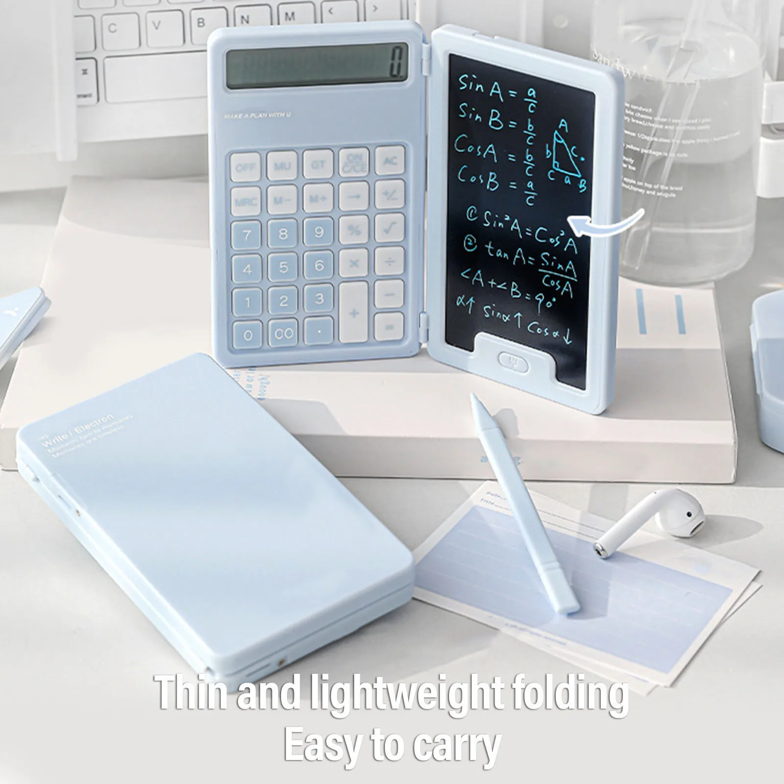 Handwritten Calculator LCD Screen Calculator with Notepad 12 Big Buttons Portable Calculator for Business School Home Work Space
Handwritten Calculator LCD Screen Calculator with Notepad 12 Big Buttons Portable Calculator for Business School Home Work Space