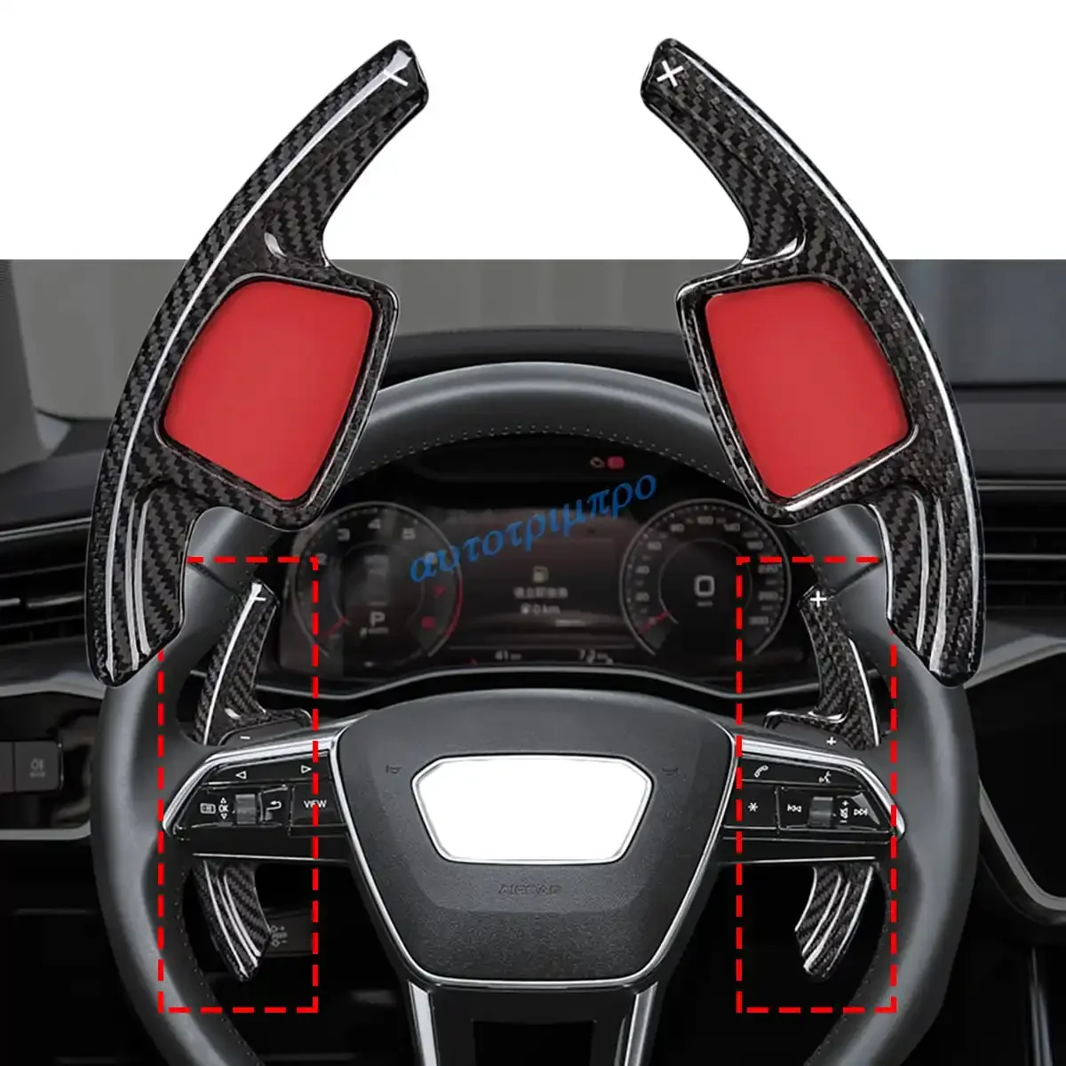 For 2019-2025 Audi A3 A4 B9 A5 A6 C8 A7 Carbon Fiber Black Steering Wheel Paddle Shifter Gear Shift Extension Interior
For 2019-2025 Audi A3 A4 B9 A5 A6 C8 A7 Carbon Fiber Black Steering Wheel Paddle Shifter Gear Shift Extension Interior