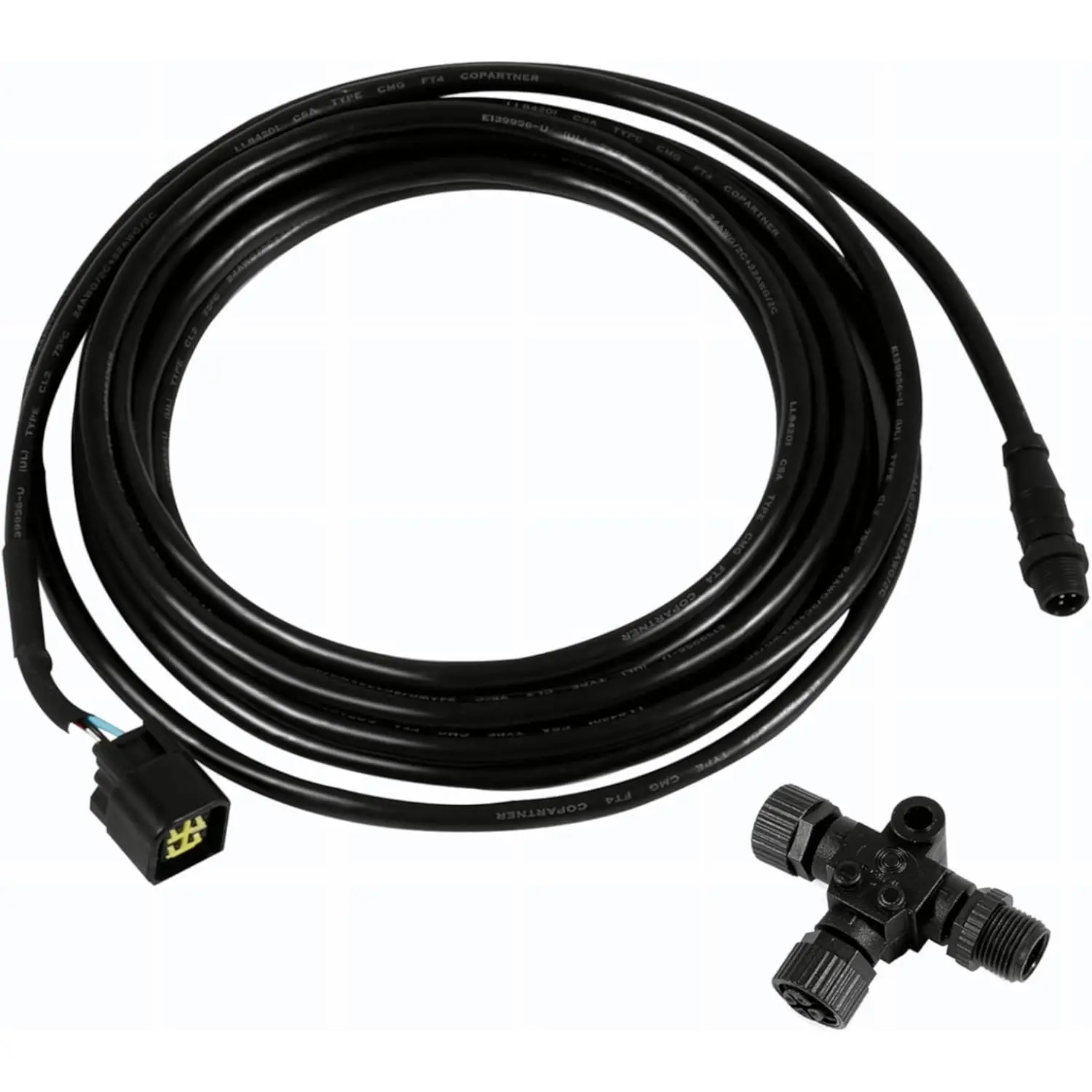 NMEA 2000 (N2k) Yamaha 4.5m Engine Interface Cable with Included Tee Connector,for Lowrance Simrad B&G Navico & Garmin Networks
NMEA 2000 (N2k) Yamaha 4.5m Engine Interface Cable with Included Tee Connector,for Lowrance Simrad B&G Navico & Garmin Networks