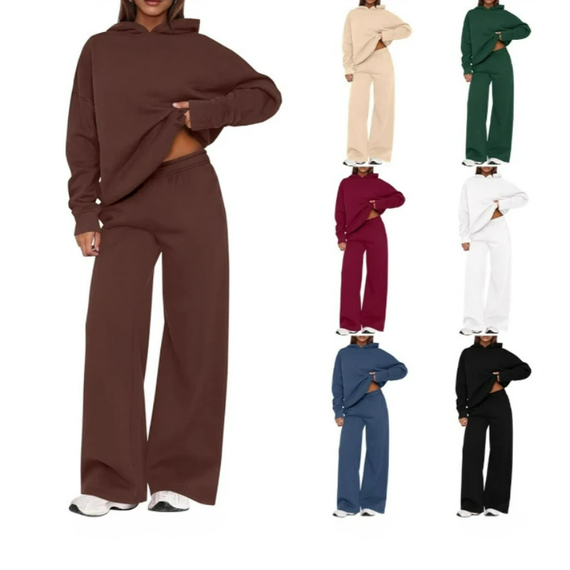 2026 осень/зима, европейско-американская мода, модные новые женские повседневные толстоцветные толстовки с капюшоном из 2 предметов, комплекты спортивной одежды
2026 осень/зима, европейско-американская мода, модные новые женские повседневные толстоцветные толстовки с капюшоном из 2 предметов, комплекты спортивной одежды