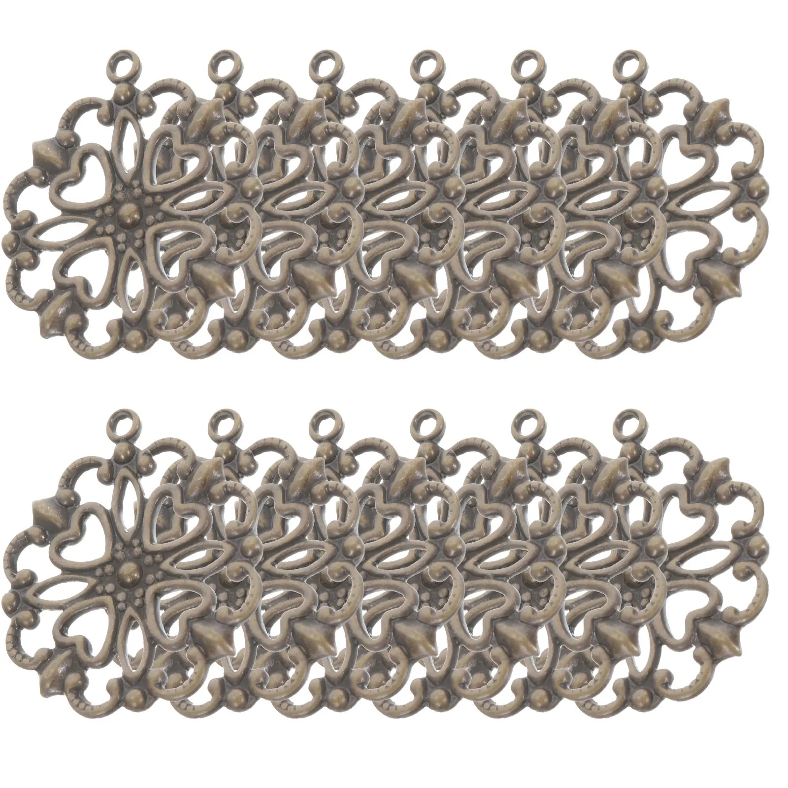 100 Pcs Vintage Alloy Charms Mini Decorative Pendants for Necklace Bracelet Jewelry Making Crafts Retro Flower Pieces
100 Pcs Vintage Alloy Charms Mini Decorative Pendants for Necklace Bracelet Jewelry Making Crafts Retro Flower Pieces