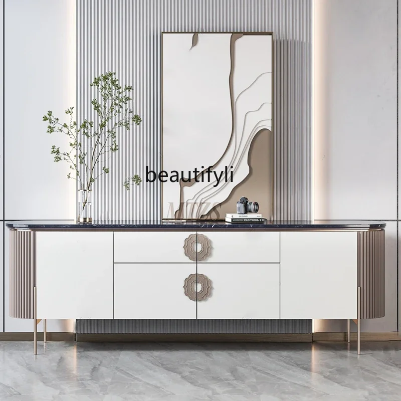 Modern simple light luxury TV cabinet Solid wood floor-to-ceiling chest cabinet Model room Club integrated low cabinetA
Modern simple light luxury TV cabinet Solid wood floor-to-ceiling chest cabinet Model room Club integrated low cabinetA