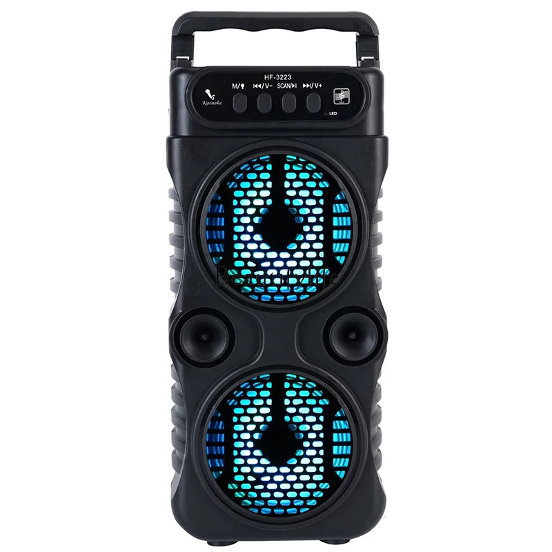 Outdoor Portable Wireless Speaker Dual 3 Inches Music Stereo Subwoofer Bass USB Power Supply For Dancing Party Family Karaoke 
Outdoor Portable Wireless Speaker Dual 3 Inches Music Stereo Subwoofer Bass USB Power Supply For Dancing Party Family Karaoke