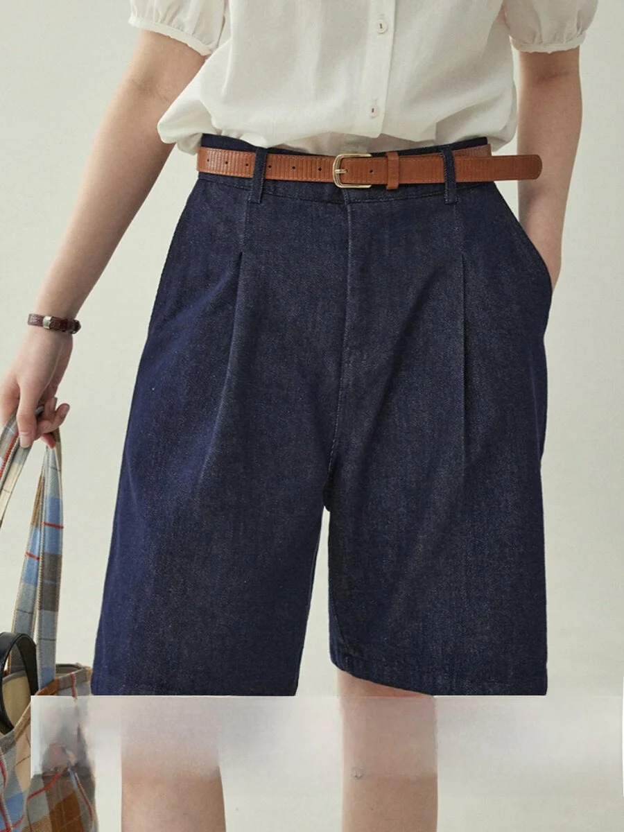 High Waist Loose Straight Leg Denim Shorts Women's Summer Casual Slimming Wide Leg Five-Point Pants AMUU North Island
High Waist Loose Straight Leg Denim Shorts Women's Summer Casual Slimming Wide Leg Five-Point Pants AMUU North Island