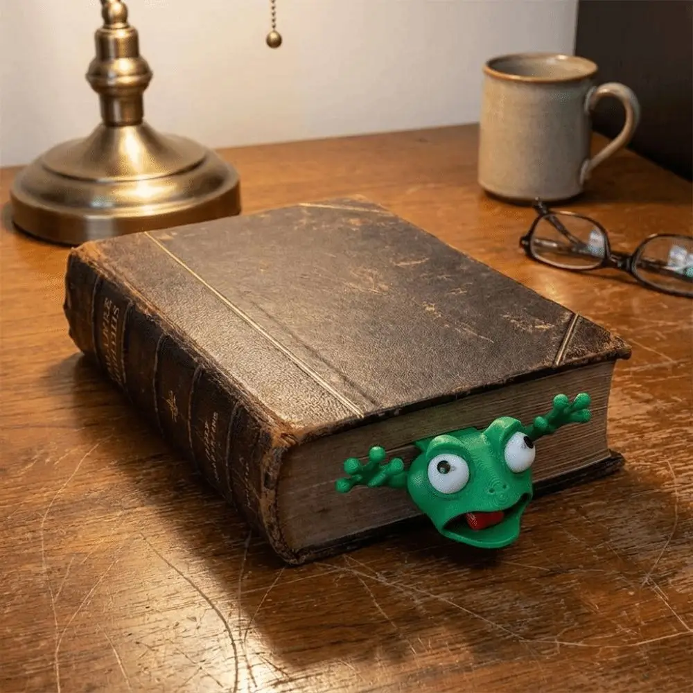 Creative Cartoon 3D Frog Bookmark Novelty Waterproof Reading Book Clip Unique Animal Book Clip Students Supplies
Creative Cartoon 3D Frog Bookmark Novelty Waterproof Reading Book Clip Unique Animal Book Clip Students Supplies