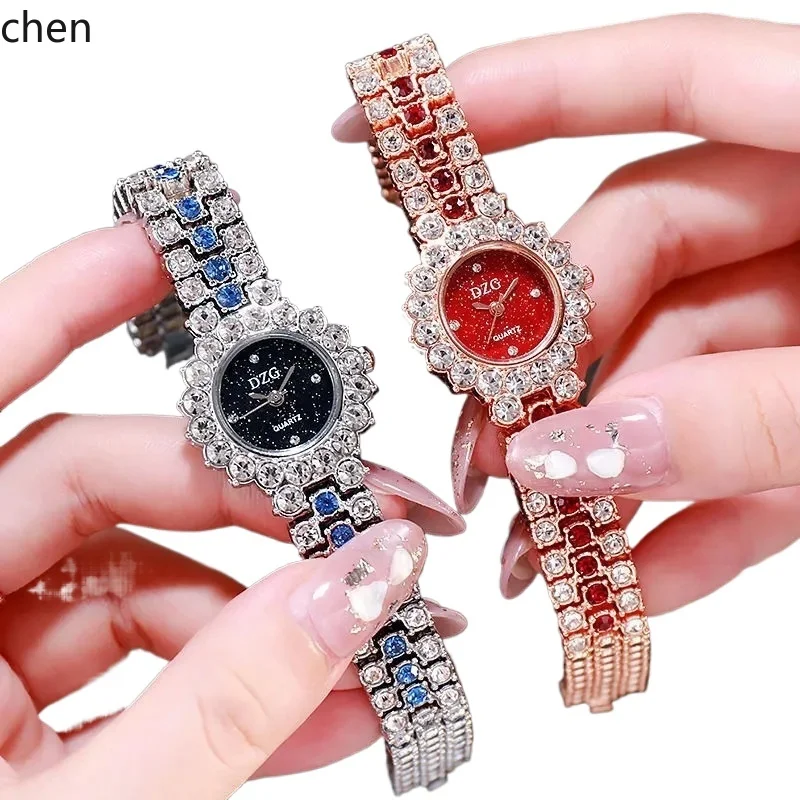 ZK color diamond watch steel strap full diamond bracelet chain decorative women's watch luxury watch
ZK color diamond watch steel strap full diamond bracelet chain decorative women's watch luxury watch