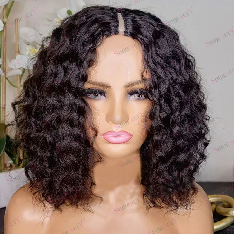 Virgin Human Hair Short Bob Natural Wave Black Women Easy Wear Glueless Adjustable Opening U Part Wigs 200Density Full Wigs
Virgin Human Hair Short Bob Natural Wave Black Women Easy Wear Glueless Adjustable Opening U Part Wigs 200Density Full Wigs