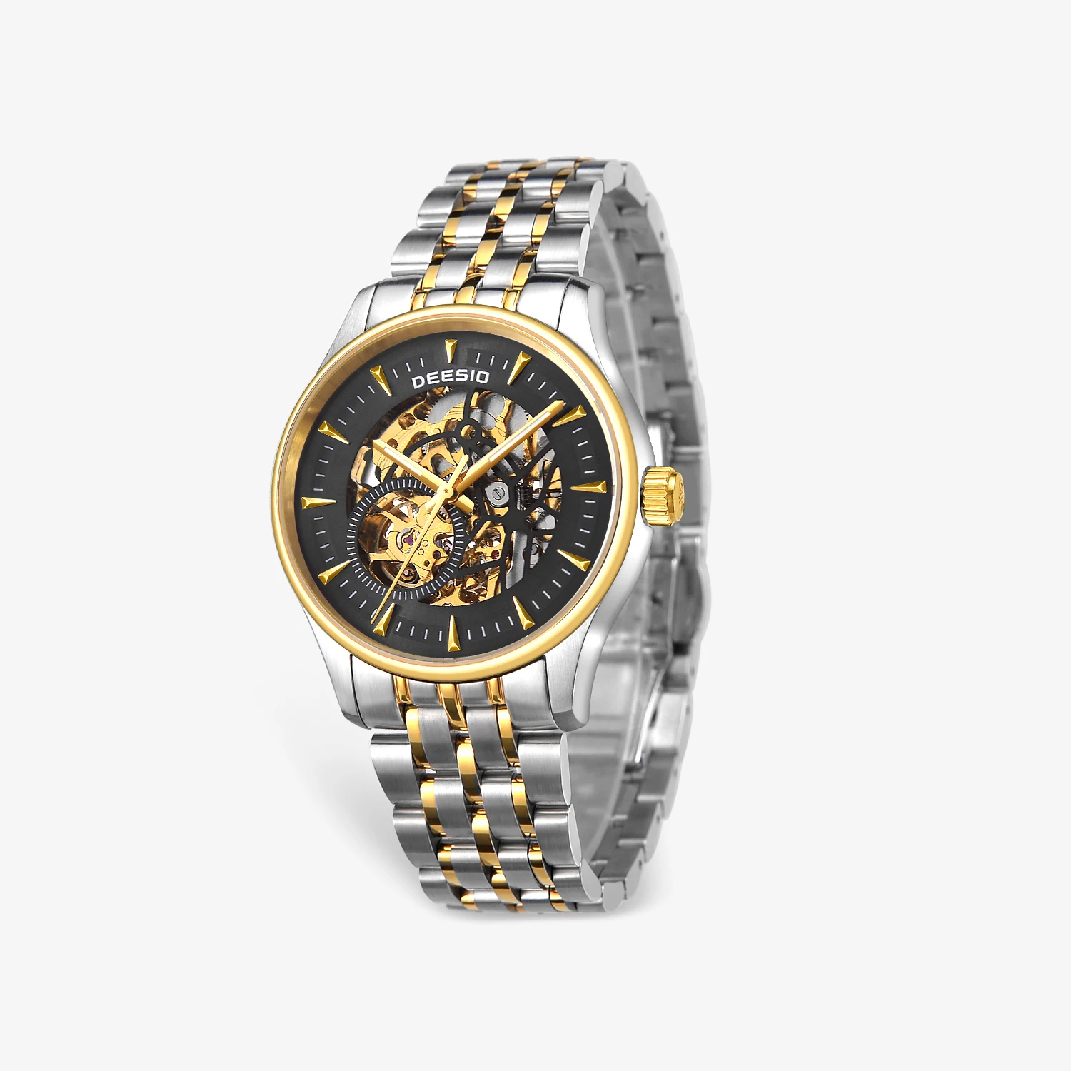 Deesio Mens Automatic Skeleton Watch Luxury Mechanical Stainless Steel Sapphire Glass 40mm 5ATM Waterproof 36H Power Reserve
Deesio Mens Automatic Skeleton Watch Luxury Mechanical Stainless Steel Sapphire Glass 40mm 5ATM Waterproof 36H Power Reserve