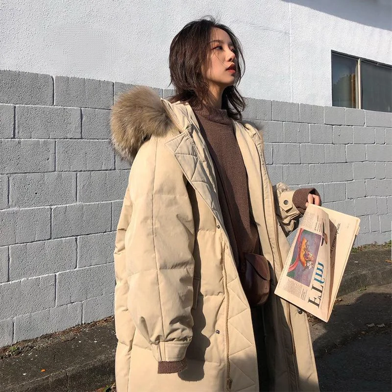 New 2XL Warm Fur Lining Long Parkas Winter Jacket Women's Clothing Medium Hooded Long Winter Coat Women
New 2XL Warm Fur Lining Long Parkas Winter Jacket Women's Clothing Medium Hooded Long Winter Coat Women