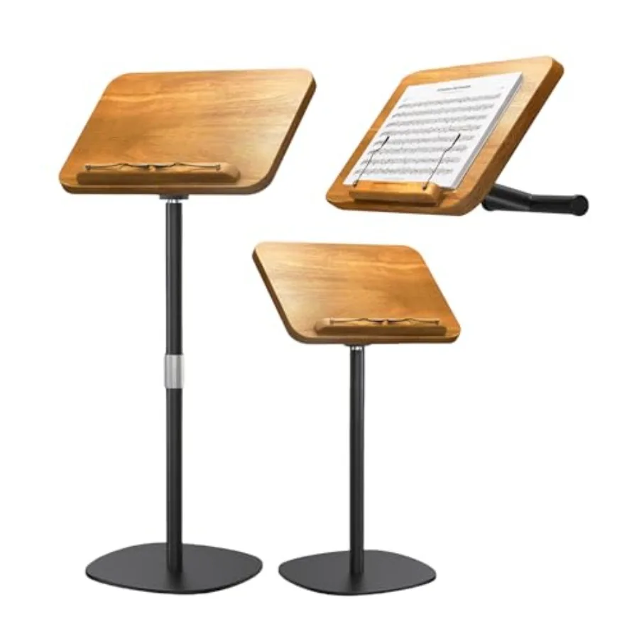 2-in-1 Dual-Use Music Stand and Tabletop Stand Heavy Duty Solid Wooden Music Stand for Sheet Music Adjustable Height and Angle
2-in-1 Dual-Use Music Stand and Tabletop Stand Heavy Duty Solid Wooden Music Stand for Sheet Music Adjustable Height and Angle