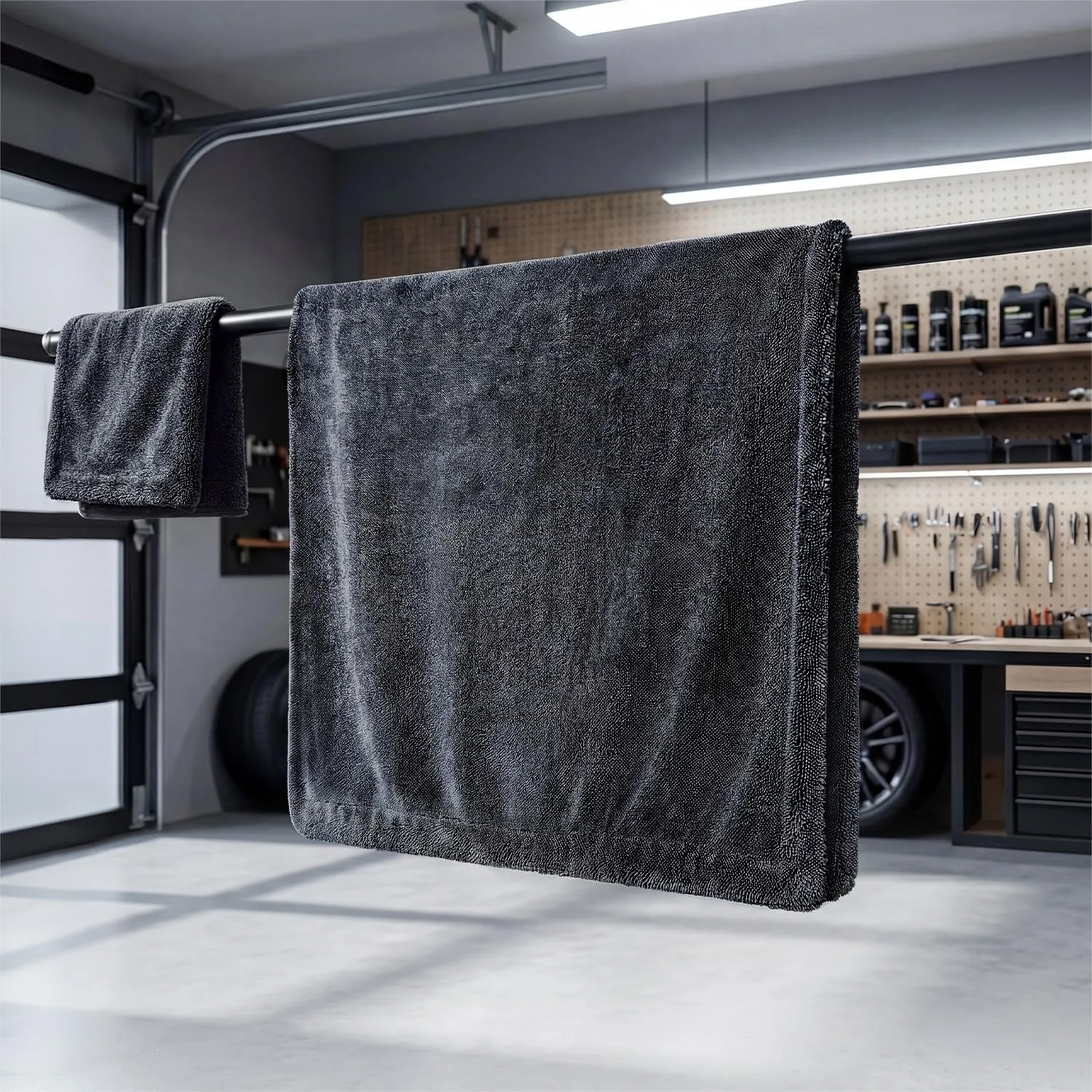 Car Drying Towel 2Pcs 36x24 & 16x16, 1300GSM Microfiber Cleaning Cloth, Streak Free Lint Free for Auto Detailing
Car Drying Towel 2Pcs 36x24 & 16x16, 1300GSM Microfiber Cleaning Cloth, Streak Free Lint Free for Auto Detailing