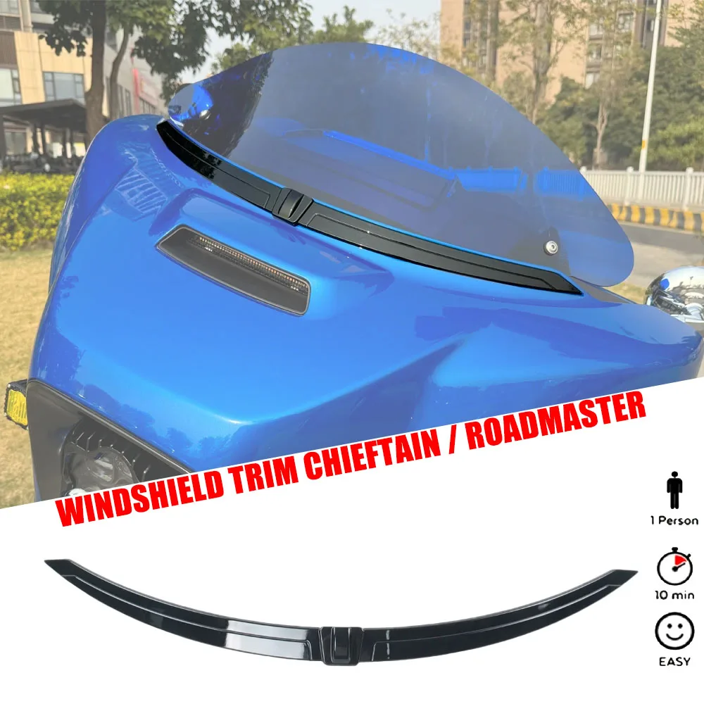 Chrome Black Front Windshield Trim Applicable To For Indian Chieftain Roadmaster 2014-2024 Motorcycle Accessories
Chrome Black Front Windshield Trim Applicable To For Indian Chieftain Roadmaster 2014-2024 Motorcycle Accessories