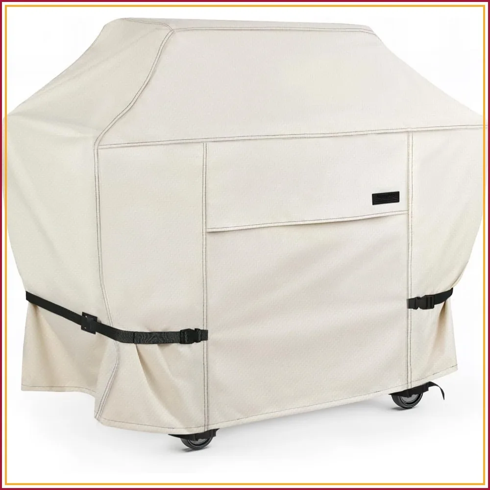 Heavy Duty Waterproof BBQ Grill Cover 60 Inch, Fits 3-5 Burner Gas Grills, Beige
Heavy Duty Waterproof BBQ Grill Cover 60 Inch, Fits 3-5 Burner Gas Grills, Beige