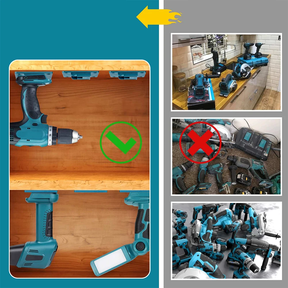 Mounting Solution For Tools ABS Plastic Holder Cordless Tool Organizer Color Blue Tool Storage Compatible With 14.4V-18V Tools
Mounting Solution For Tools ABS Plastic Holder Cordless Tool Organizer Color Blue Tool Storage Compatible With 14.4V-18V Tools