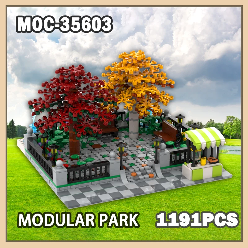 MOC-35603 Urban Architecture Modular Park Building Block Assembly Compatible With Brick Healing Scenery Creative Gifts 1191PCS
MOC-35603 Urban Architecture Modular Park Building Block Assembly Compatible With Brick Healing Scenery Creative Gifts 1191PCS
