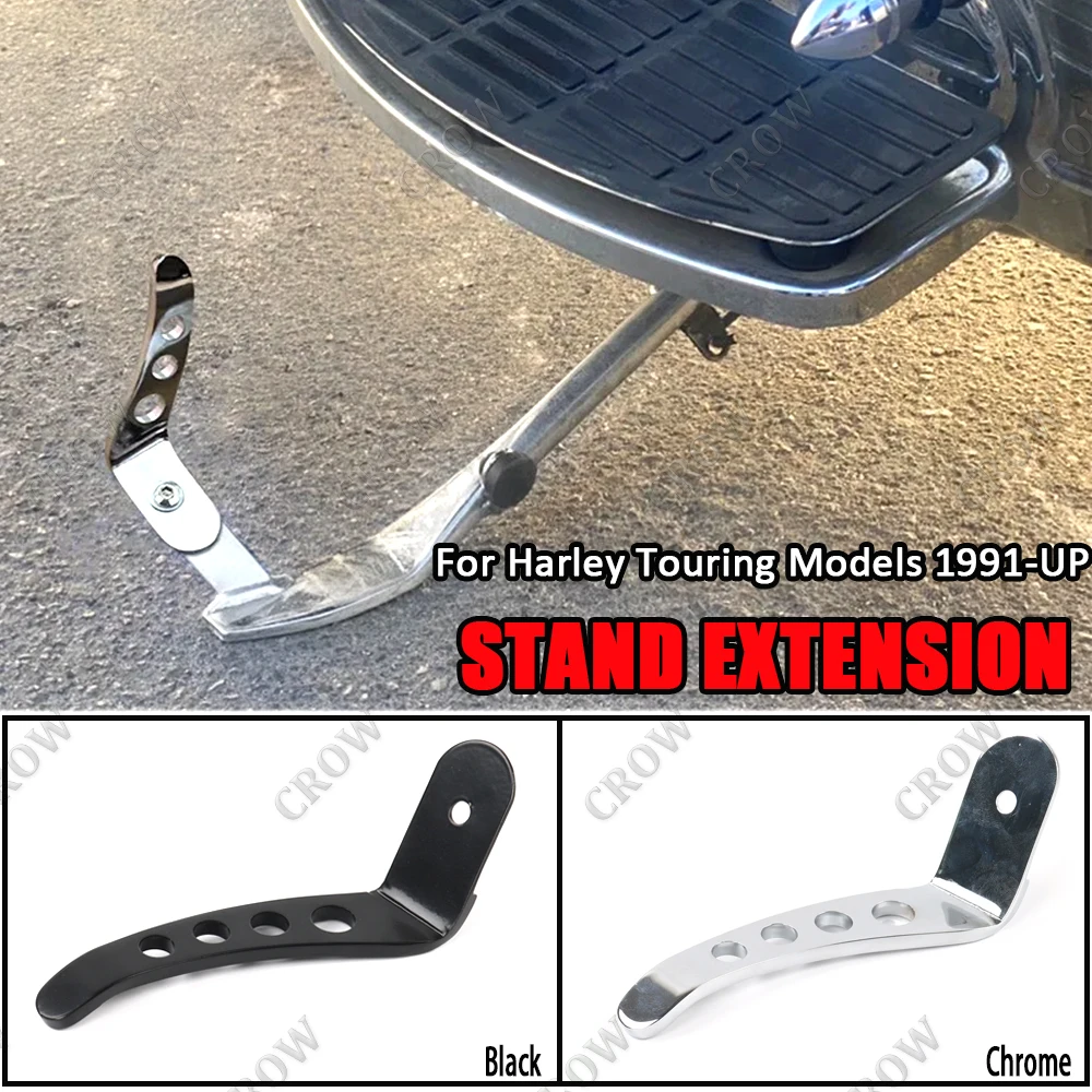 Motorcycle Accessory Black/Chrome Foot Pedal Stand Extension Kickstand Extension Kit For Harley Touring Models 1991-UP
Motorcycle Accessory Black/Chrome Foot Pedal Stand Extension Kickstand Extension Kit For Harley Touring Models 1991-UP