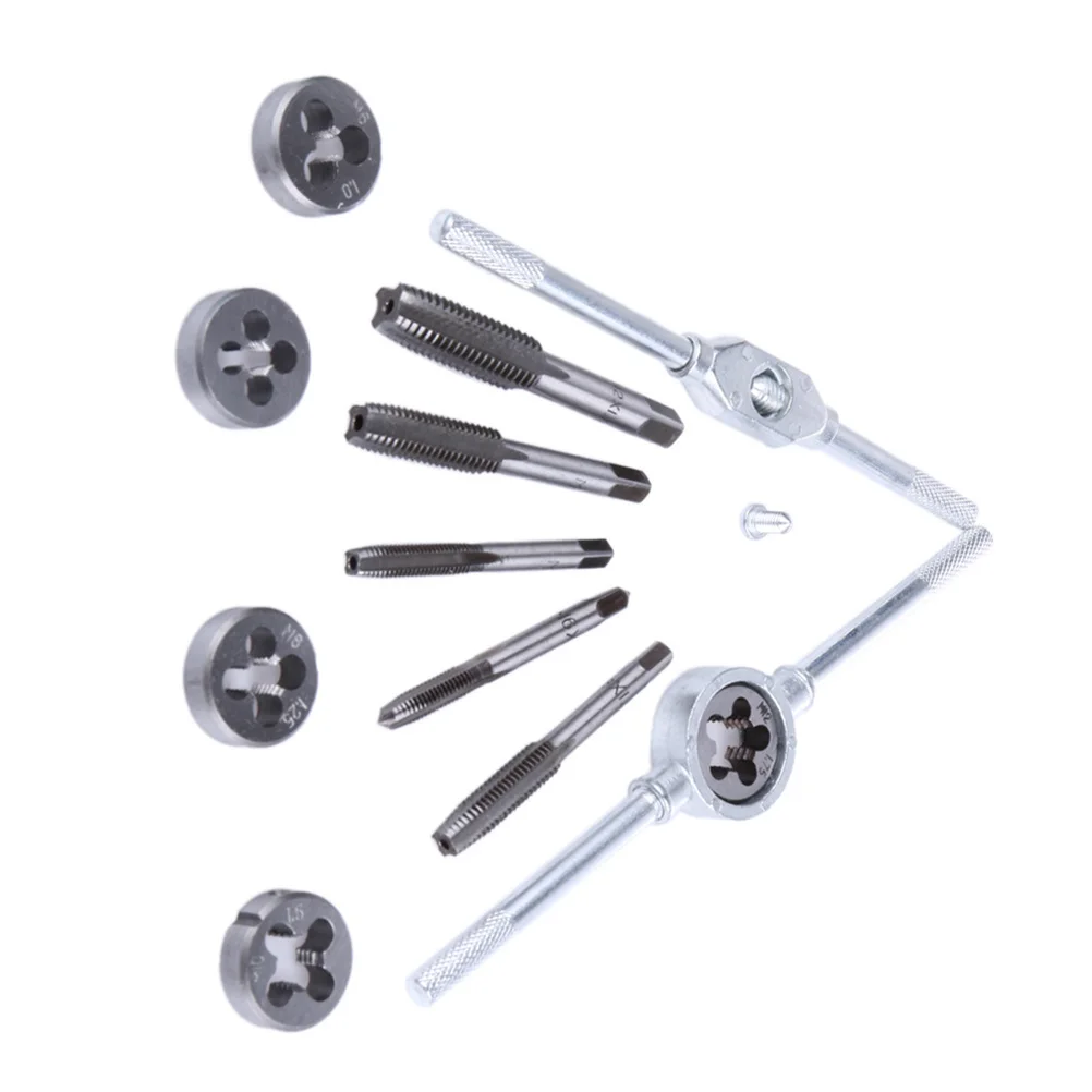12pcs Tap Die Set Metric Thread Taps Dies Wrench Kit High Hardness Steel For Re-Threading Aluminum Mild Steel Tap Die Kit
12pcs Tap Die Set Metric Thread Taps Dies Wrench Kit High Hardness Steel For Re-Threading Aluminum Mild Steel Tap Die Kit