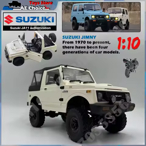 WPL C74-1 1/10 RC 자동차 Jimny Warrior JA11 원격 제어 자동차 4WD 2.4G 크롤러 시뮬레이션 소년 장난감을위한 원격 제어 온로드 자동차