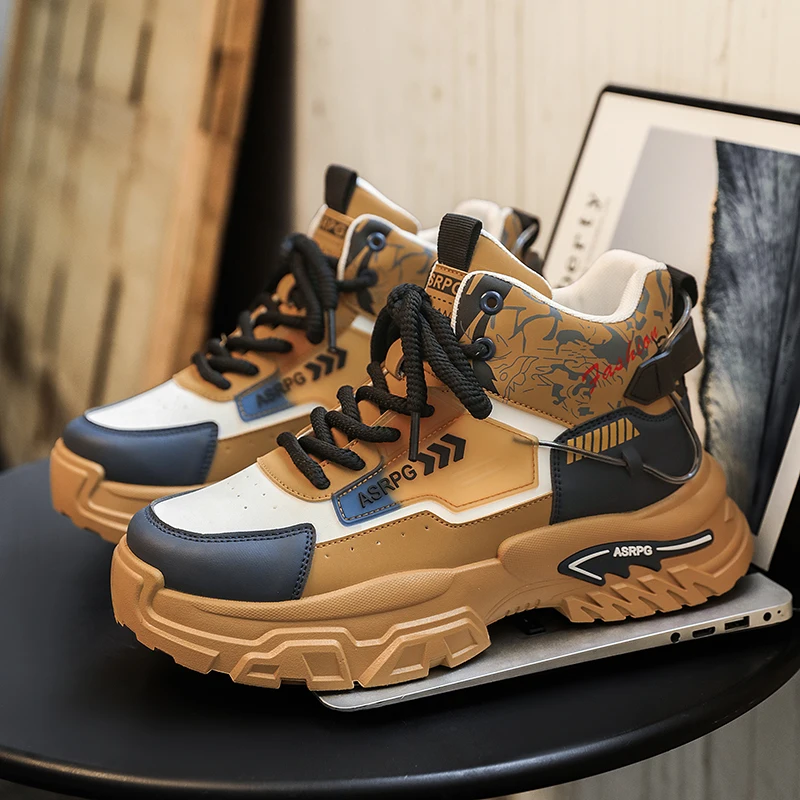 Autum Winter Men Platform Boots Designer Non-slip Motorcycle Boots Lace Up Shoes 2025 New Men's Fashionable Walking Work Boots
Autum Winter Men Platform Boots Designer Non-slip Motorcycle Boots Lace Up Shoes 2025 New Men's Fashionable Walking Work Boots