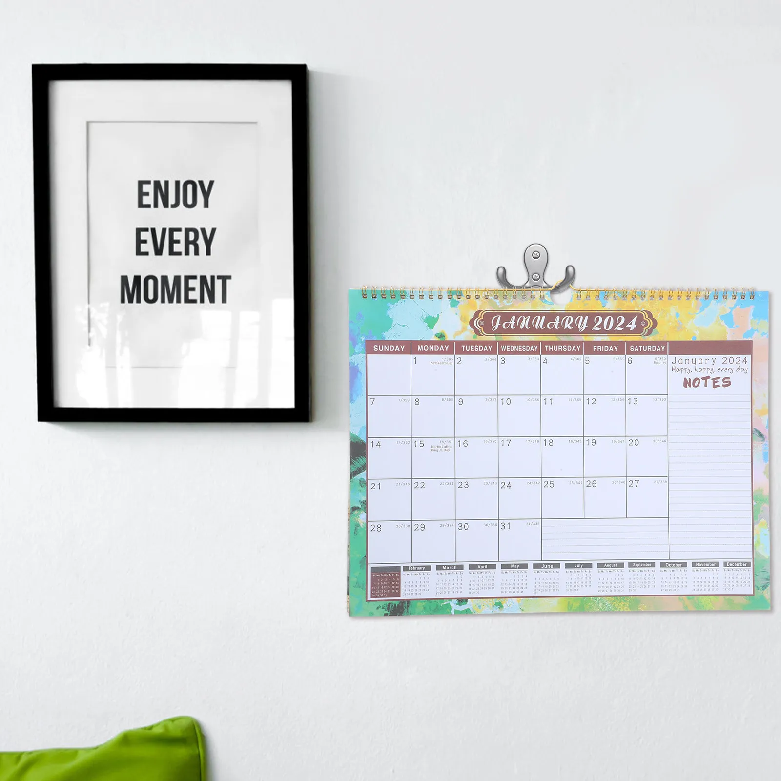 2024 Wall Calendar Large Monthly Hanging Calendar for Home and Office Strong Reliable Material Simple Operation Time Management
2024 Wall Calendar Large Monthly Hanging Calendar for Home and Office Strong Reliable Material Simple Operation Time Management