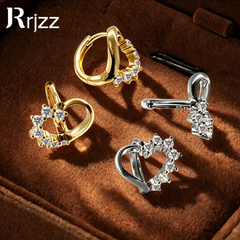 Rrjzz 2mm Full Moissanite Openwork Heart Shaped Hoop Earrings for Women Unique Dainty Huggie Earrings D-Color Daily Jewelry Gift
Rrjzz 2mm Full Moissanite Openwork Heart Shaped Hoop Earrings for Women Unique Dainty Huggie Earrings D-Color Daily Jewelry Gift