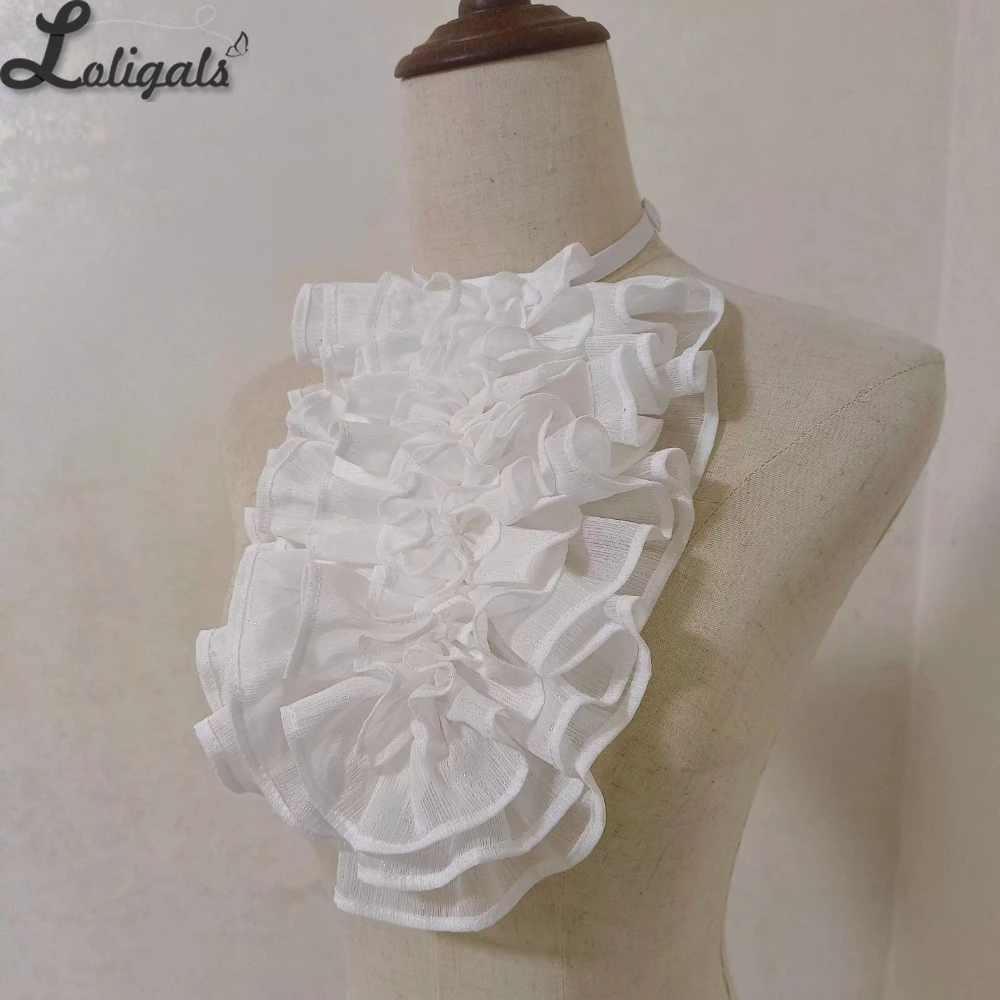 Sweet Lolita Jabot Necktie Victorian Ruffled Neck Accessories Detachable Chiffon Collar
Sweet Lolita Jabot Necktie Victorian Ruffled Neck Accessories Detachable Chiffon Collar