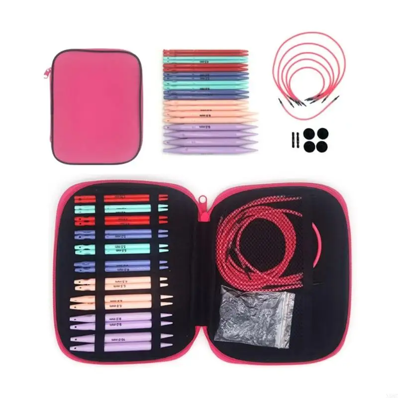 N58C 10Pairs Circular Knitting Needle Set with Case Interchangeable Knitting Needle
N58C 10Pairs Circular Knitting Needle Set with Case Interchangeable Knitting Needle