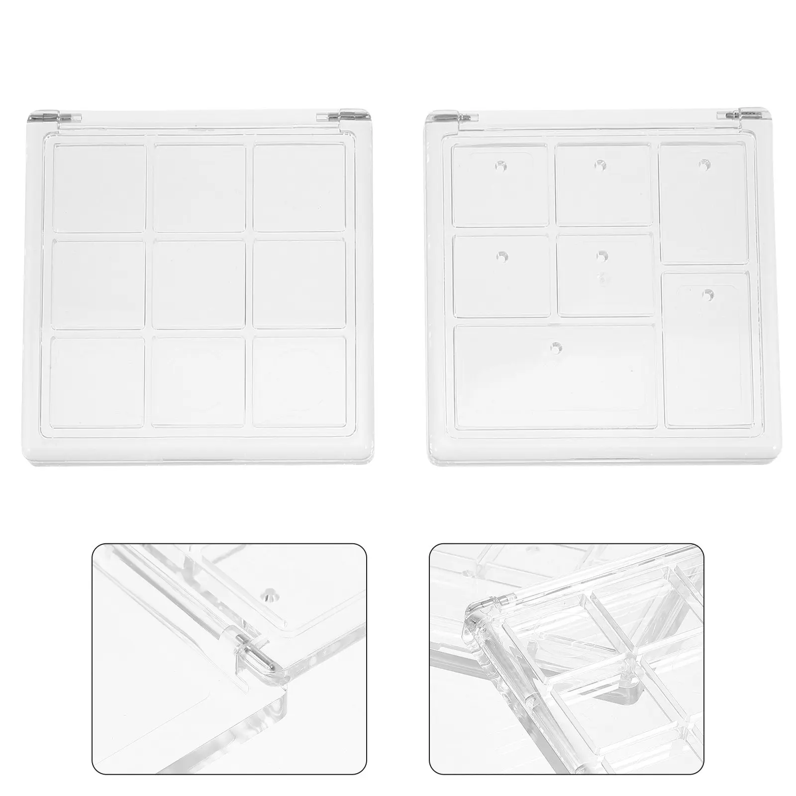 Набор из 4 пустых палеток для теней, портативный контейнер для хранения косметики, дорожный футляр для теней, DIY-палетка для теней
Набор из 4 пустых палеток для теней, портативный контейнер для хранения косметики, дорожный футляр для теней, DIY-палетка для теней