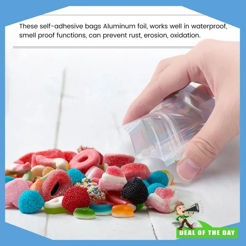 24-Hour Delivery 200 Pieces Resealable Smell Proof Bags Foil Pouch Bag Flat Zipper Closure Bag For Party Favor Food Storage (Hol
24-Hour Delivery 200 Pieces Resealable Smell Proof Bags Foil Pouch Bag Flat Zipper Closure Bag For Party Favor Food Storage (Hol