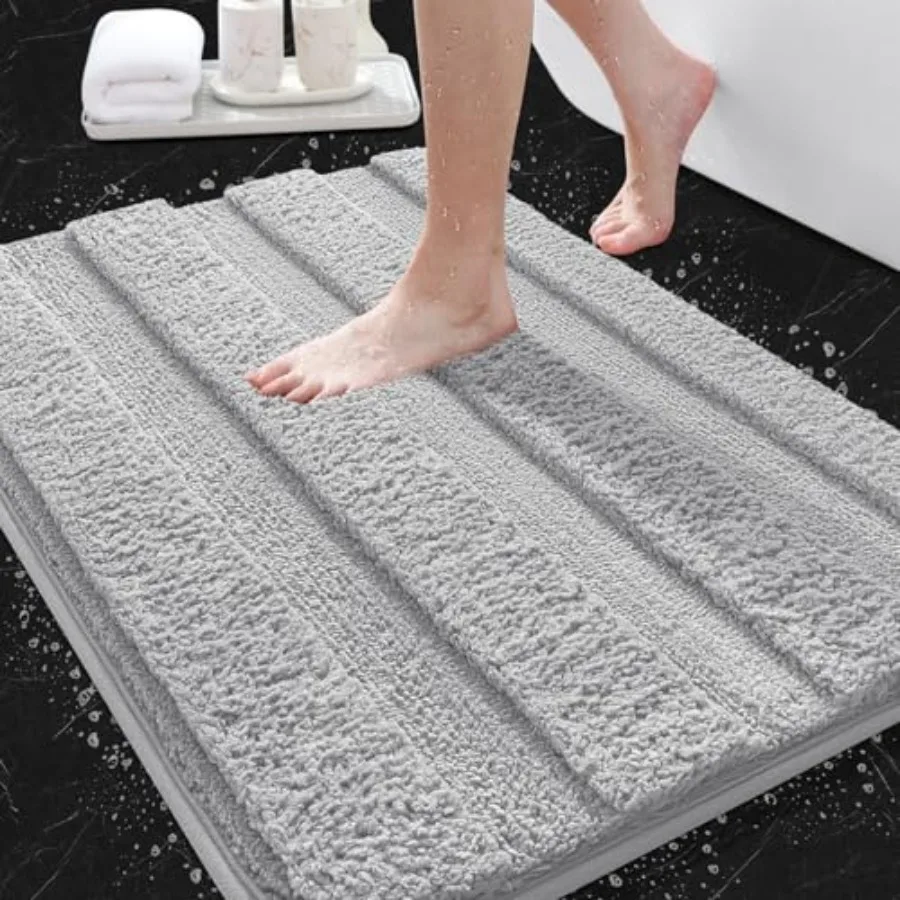 Bathroom Rugs, Ultra Soft Plush Fluffy Microfiber Absorbent Bath Mat, Non-Slip Backing, Machine Washable Bath Mats for Bathroom
Bathroom Rugs, Ultra Soft Plush Fluffy Microfiber Absorbent Bath Mat, Non-Slip Backing, Machine Washable Bath Mats for Bathroom
