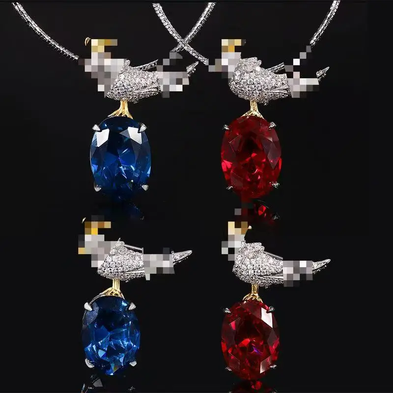 Jewelry Gold-plated Red Corundum Vintage Magpie Brooch Set 13*18
Jewelry Gold-plated Red Corundum Vintage Magpie Brooch Set 13*18