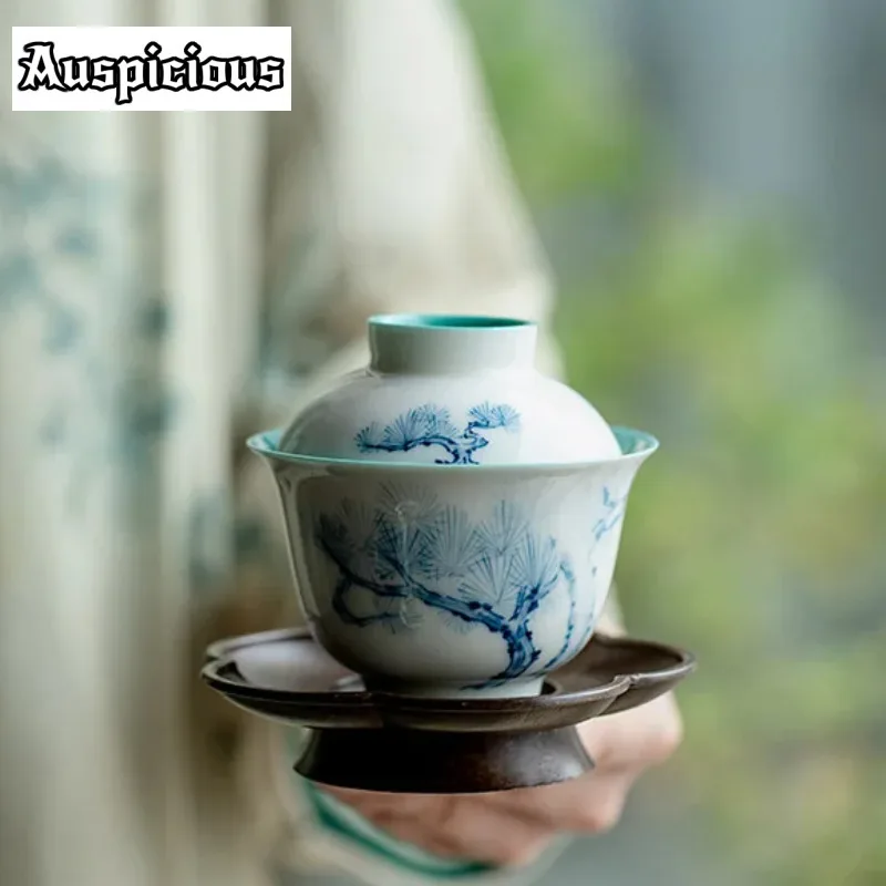 120 мл чистый ручная роспись сосны искусство керамический чай Tureen анти ожоги покрытые чаши маленький чайник Gaiwan портативный чайные наборы кунг-фу чайные наборы
120 мл чистый ручная роспись сосны искусство керамический чай Tureen анти ожоги покрытые чаши маленький чайник Gaiwan портативный чайные наборы кунг-фу чайные наборы