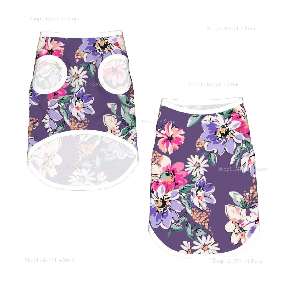 Акварельный цветок на фиолетовых рубашках для собак, жилет, летняя одежда для щенков, одежда для маленьких собак, футболка для щенков и кошек, домашнее животное
Акварельный цветок на фиолетовых рубашках для собак, жилет, летняя одежда для щенков, одежда для маленьких собак, футболка для щенков и кошек, домашнее животное