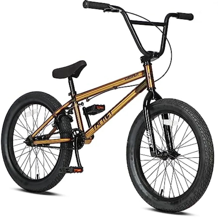 Freestyle BMX Bike for teen beginners and adults, hi-ten steel frame, 20 inch, multiple colors, durable and responsive handling
Freestyle BMX Bike for teen beginners and adults, hi-ten steel frame, 20 inch, multiple colors, durable and responsive handling