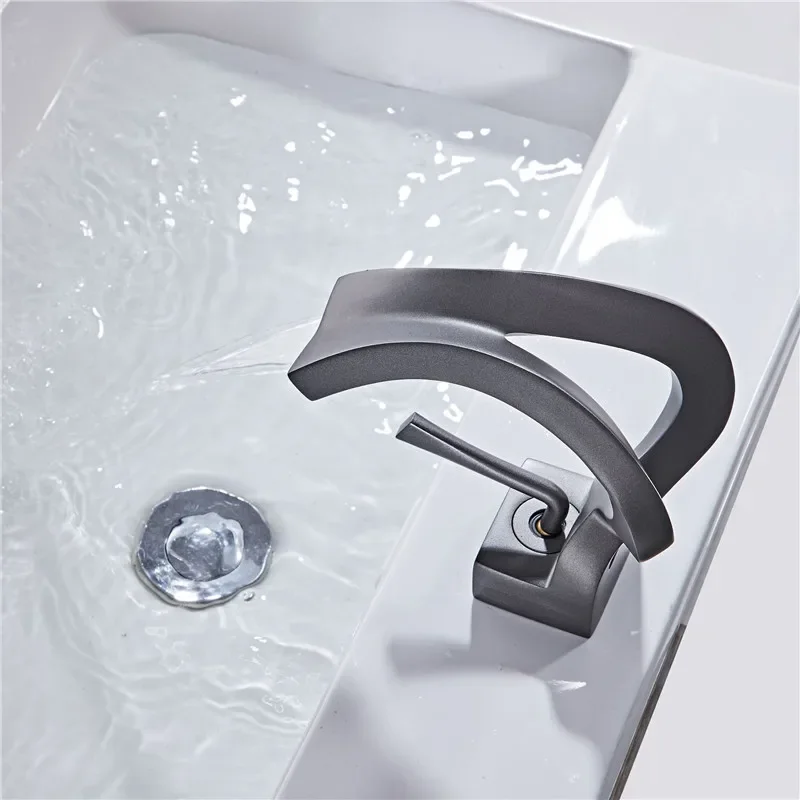 Black Basin Faucet Gray Bathroom Mixer Tap Brass Lavotory Faucet Washbasin Faucet Hot and Cold Elegant Crane For Bathroom
Black Basin Faucet Gray Bathroom Mixer Tap Brass Lavotory Faucet Washbasin Faucet Hot and Cold Elegant Crane For Bathroom