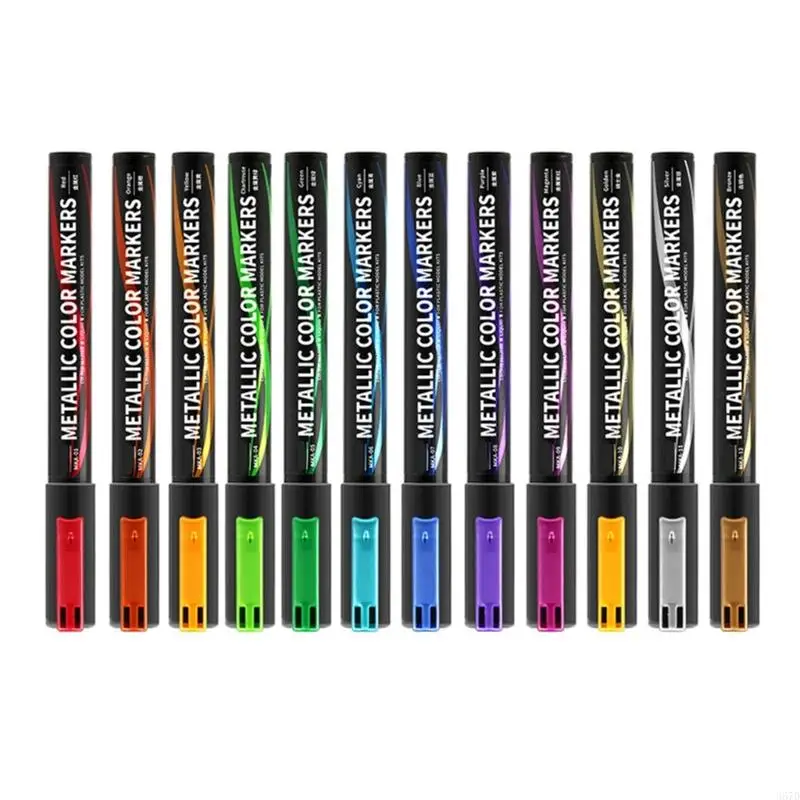 367D 12Pcs Metallic Marker Pen Scrapbook Pen Metallic Pen for Scrapbooking, Metallic Scrapbook Accessories for Card Making
367D 12Pcs Metallic Marker Pen Scrapbook Pen Metallic Pen for Scrapbooking, Metallic Scrapbook Accessories for Card Making