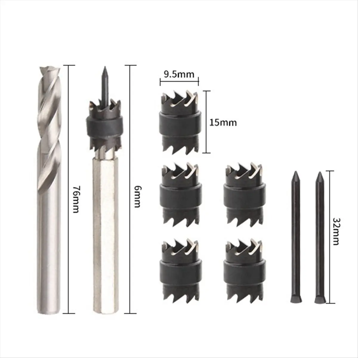 Y17A Welding Spot Removal Drill 9-Piece Set of High-Speed Steel Spot Welding Drill Electric Tool Set Decoration Anchor Bit
Y17A Welding Spot Removal Drill 9-Piece Set of High-Speed Steel Spot Welding Drill Electric Tool Set Decoration Anchor Bit
