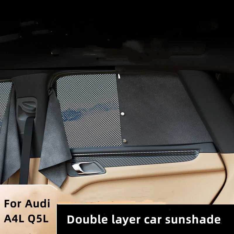 For Audi A4L 2017-2022 Q5L 2018-2022 Double Layer Car Window Sunshade Mesh Strong Magnet Adsorption Suede Curtain Car Suncreen
For Audi A4L 2017-2022 Q5L 2018-2022 Double Layer Car Window Sunshade Mesh Strong Magnet Adsorption Suede Curtain Car Suncreen