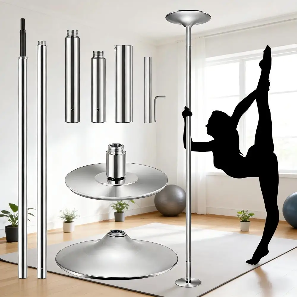7.33 ft to 9 ft Pro Spinning Dance Poles with Stage Base, Multi Color Professional Pole Dancing Gymnastics pole
7.33 ft to 9 ft Pro Spinning Dance Poles with Stage Base, Multi Color Professional Pole Dancing Gymnastics pole