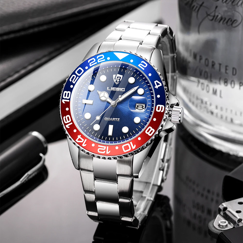 Роскошные мужские модные часы, серебряный ремешок из нержавеющей стали, водонепроницаемые повседневные кварцевые часы с календарем, зеленые деловые наручные часы
Роскошные мужские модные часы, серебряный ремешок из нержавеющей стали, водонепроницаемые повседневные кварцевые часы с календарем, зеленые деловые наручные часы