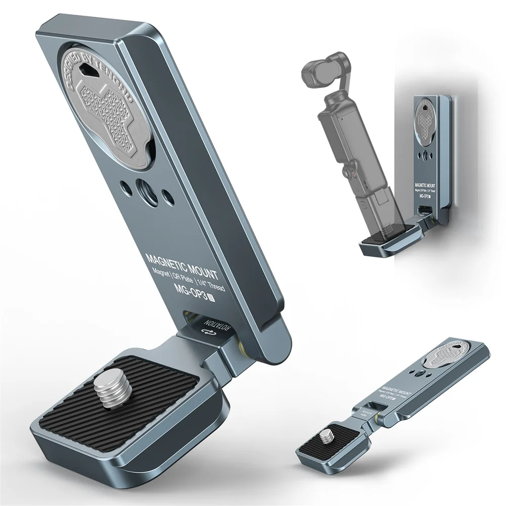CAMOLO Magnetic Mount Stand for DJI Osmo Pocket 3 Magnet Expansion Bracket with 1/4-20 & Arca-Swiss For Car Wall Video Shooting
CAMOLO Magnetic Mount Stand for DJI Osmo Pocket 3 Magnet Expansion Bracket with 1/4-20 & Arca-Swiss For Car Wall Video Shooting