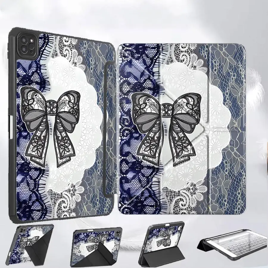 Lace Patchwork Bow Tablet Case For iPad Air 4 5 M3 M2 M4 11inch Mini 6 7 Pro 2025 Pro 11th 10th 9th 8th 7th 12.9inch Holder
Lace Patchwork Bow Tablet Case For iPad Air 4 5 M3 M2 M4 11inch Mini 6 7 Pro 2025 Pro 11th 10th 9th 8th 7th 12.9inch Holder