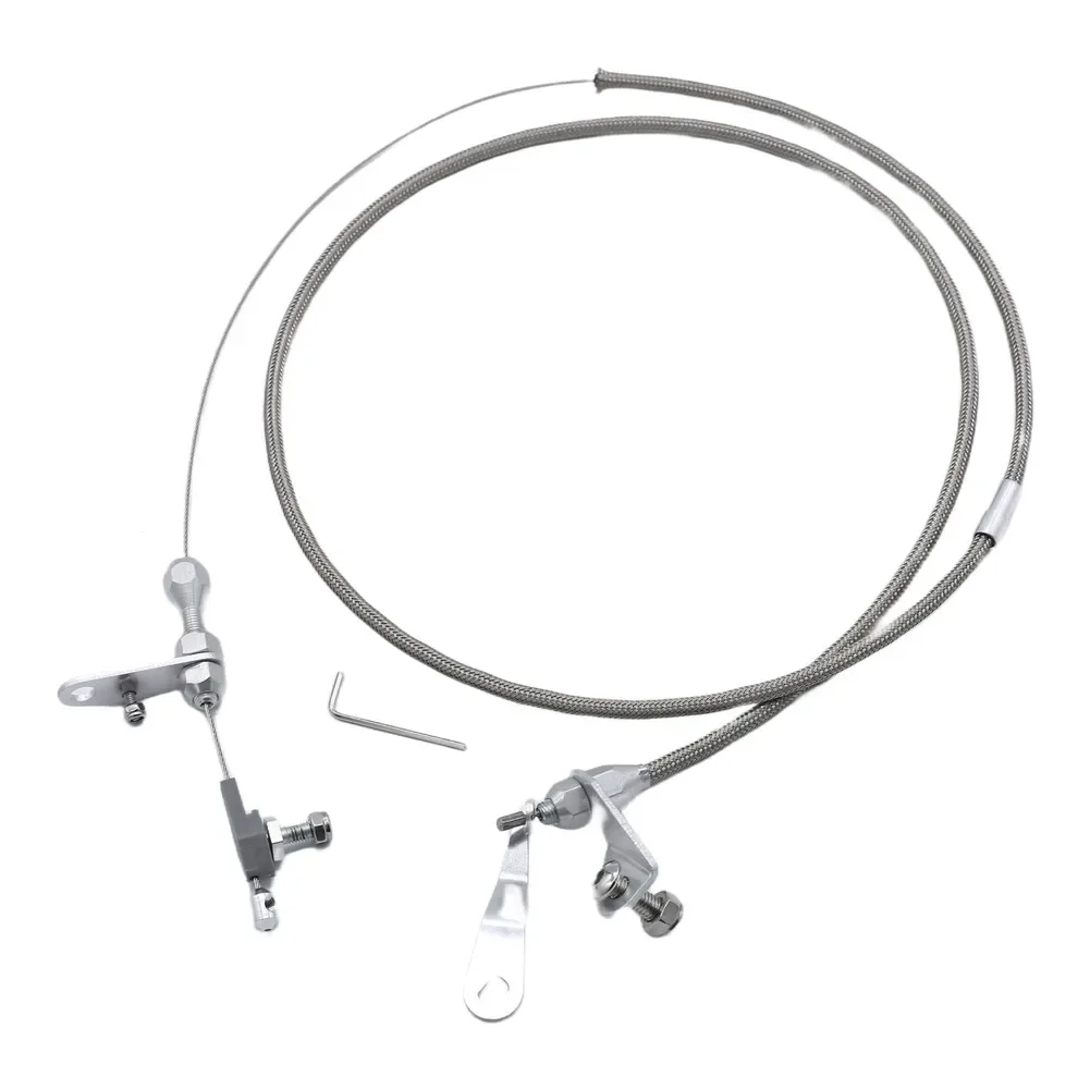 For Ford C6 For Ford C-6 Transmission Throttle Cable Kickdown Cable Transmission Repair Silver Stainless Steel
For Ford C6 For Ford C-6 Transmission Throttle Cable Kickdown Cable Transmission Repair Silver Stainless Steel