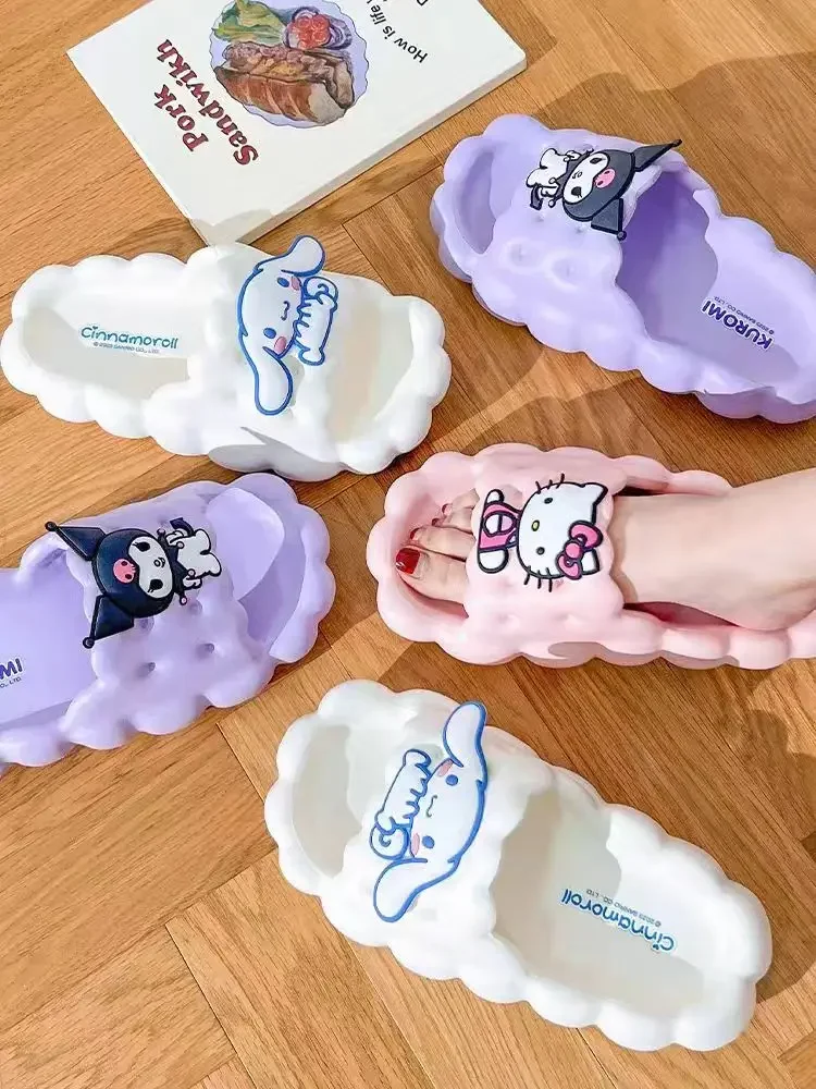 Sanrio Hello Kitty Slippers Kuromi Cartoon Kawaii Cute Anime Student Home Bathroom Bathing Anti-Slip Sandal Kids Toys for Girls
Sanrio Hello Kitty Slippers Kuromi Cartoon Kawaii Cute Anime Student Home Bathroom Bathing Anti-Slip Sandal Kids Toys for Girls