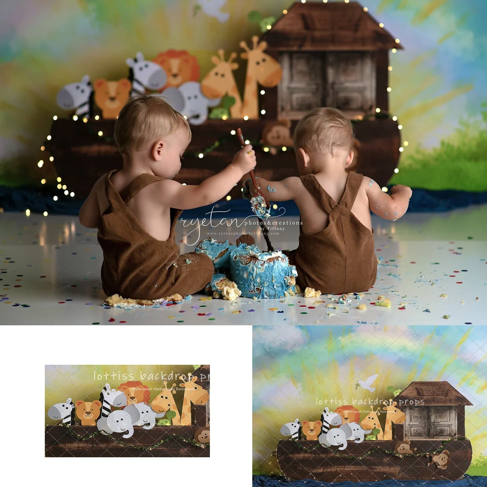 Noahs Ark Animals Zoo Backdrops Kids Baby Birthday Cake Smash Photography Child Photocall Backgrounds
Noahs Ark Animals Zoo Backdrops Kids Baby Birthday Cake Smash Photography Child Photocall Backgrounds